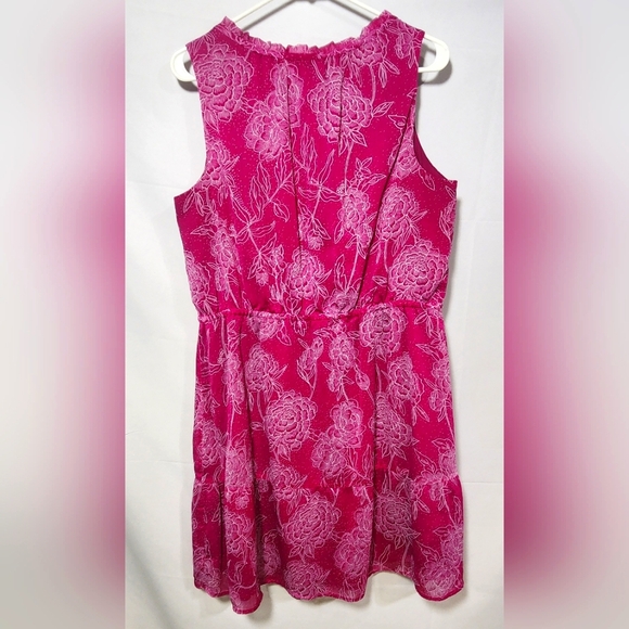 Merona Pink Sleeveless Midi Dress-Size XXL - Picture 2 of 14